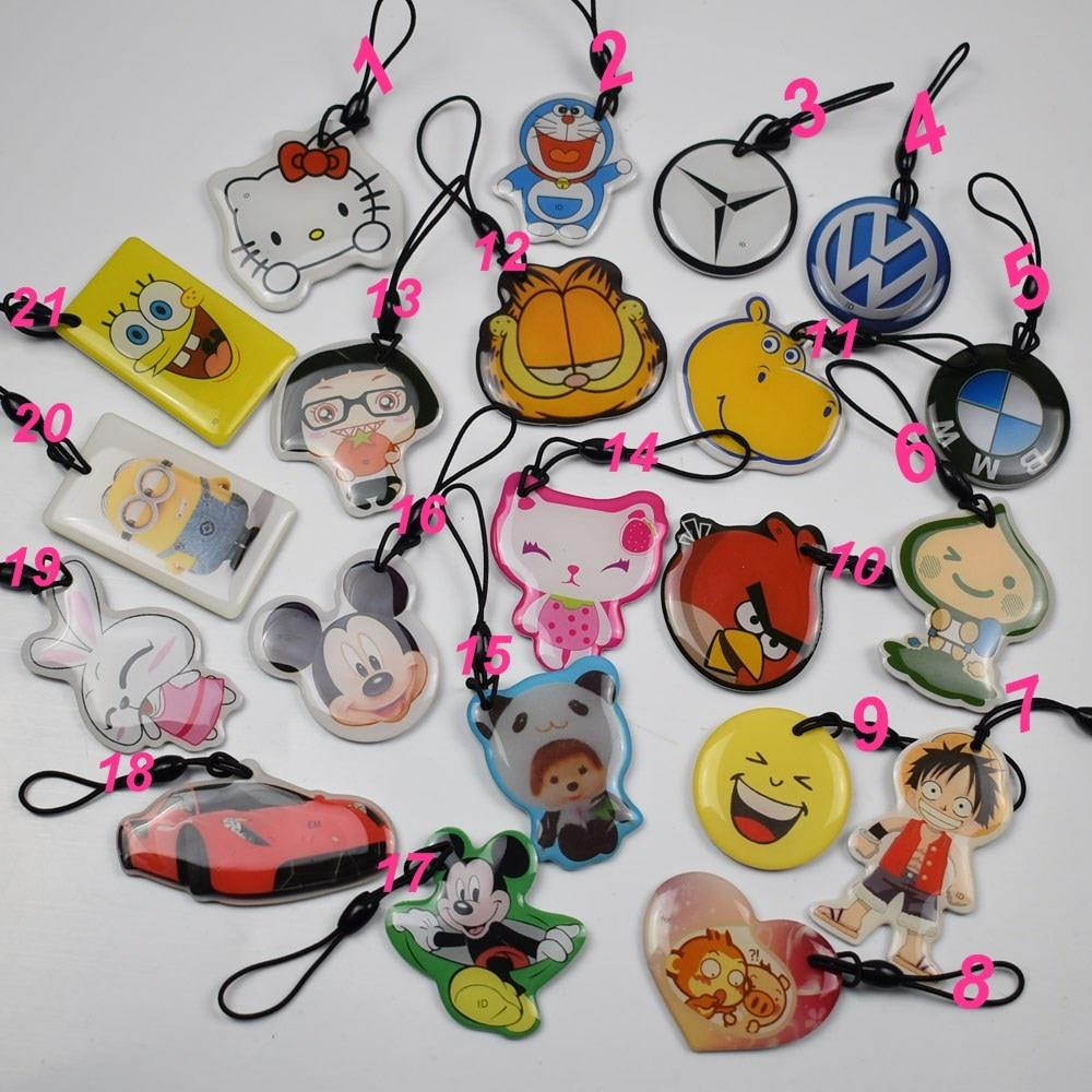 10 pcs/lot  125Khz RFID Writable Epoxy Hang Tag T5577 EM4305  Rewritable Proximity Access control ID Card For RFID Copier