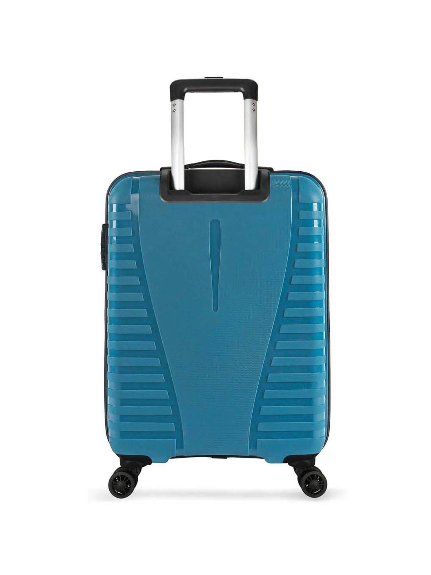 Aristocrat Quest Teal Textured Hard Large Trolley Bag - 45 cm