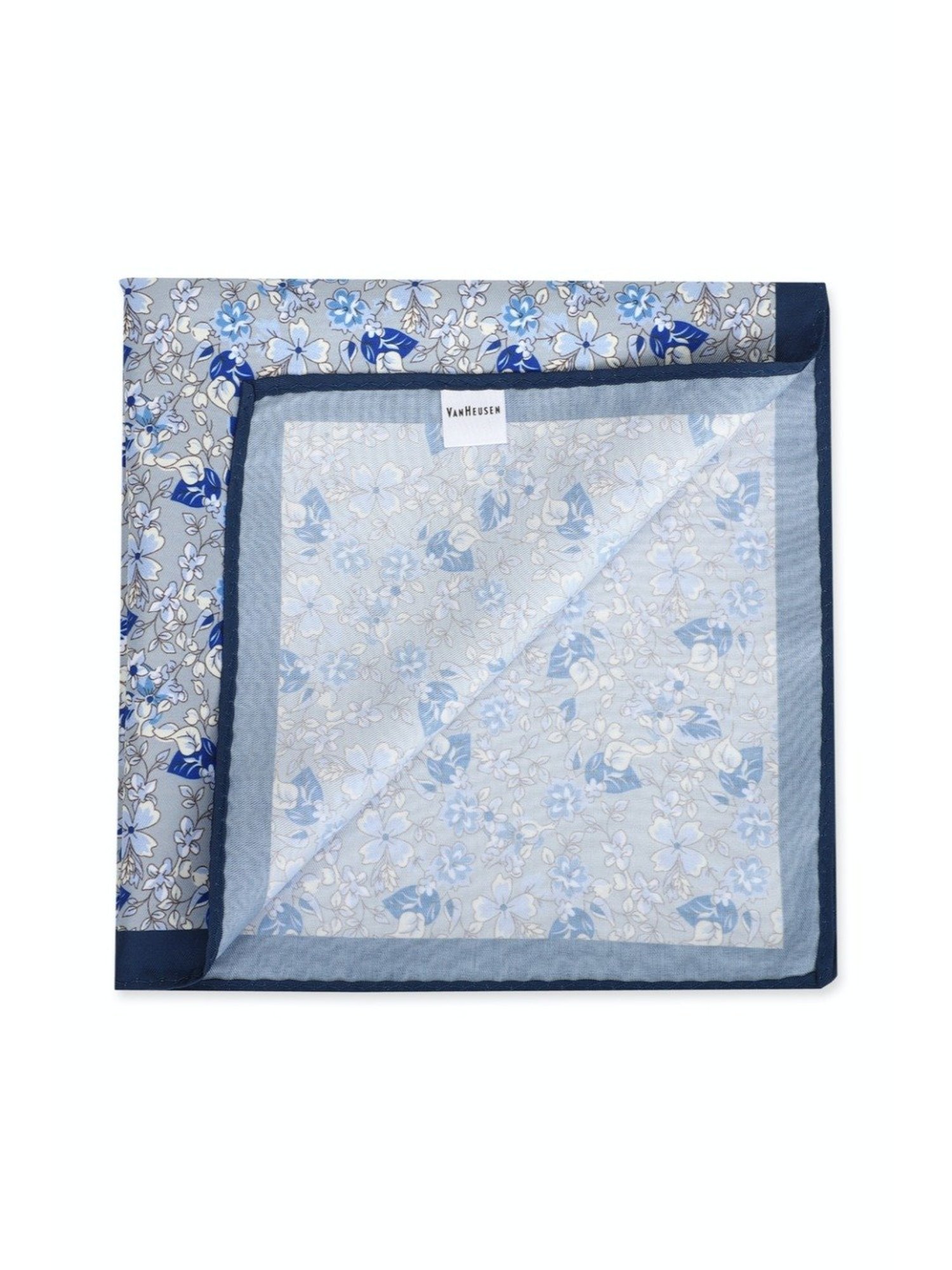 Van Heusen Green Printed Pocket Square