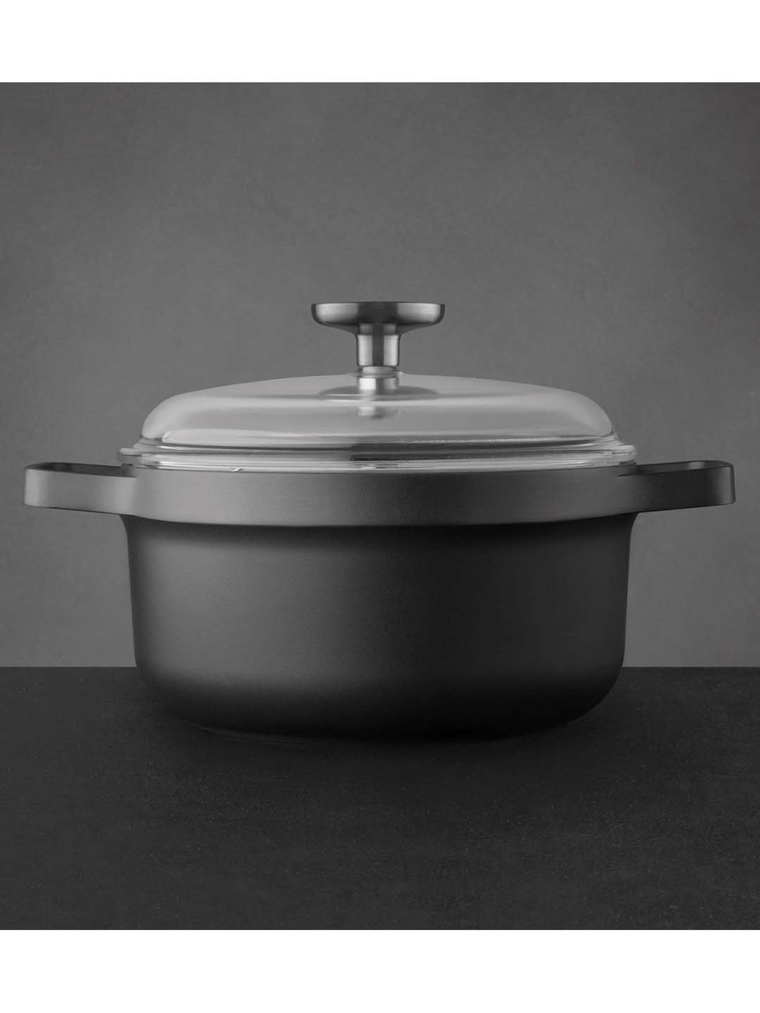 BergHOFF Gem Black Aluminium Casserole with Lid (2800 ml) - Set of 1