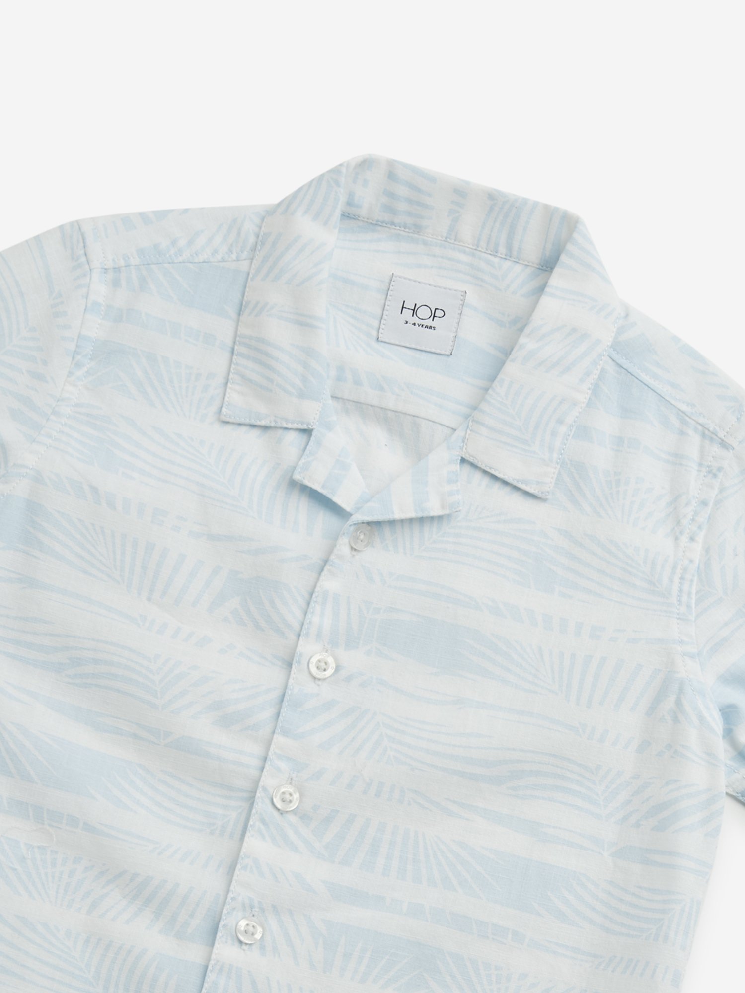 HOP Kids by Westside Light Blue Stripe Pattern Shirt