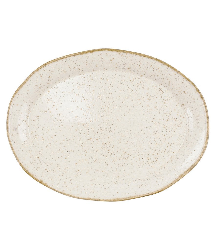 VIETRI Earth Eggshell Oval Platter