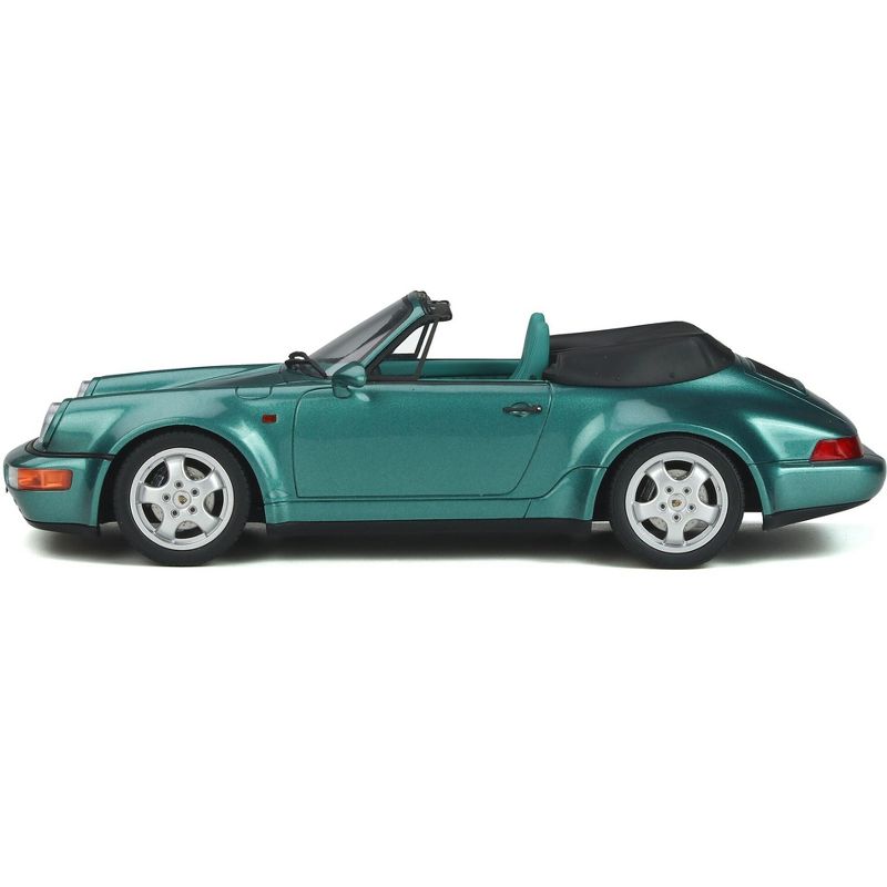 Porsche 911 (964) Carrera 2 Convertible Turbo Look Green Metallic w/Green Interior Ltd Ed 911 pcs 1/18 Model Car by GT Spirit