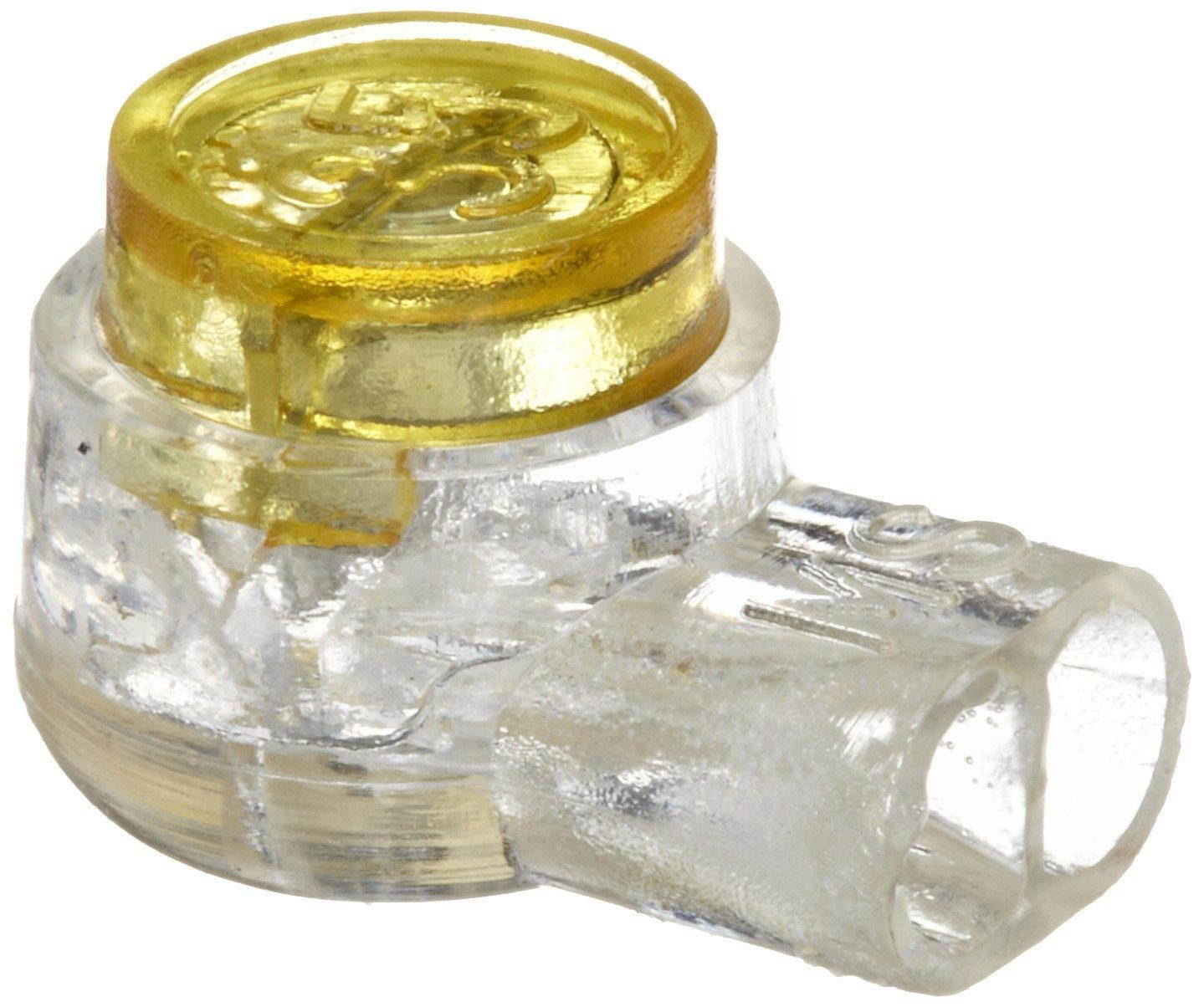 Morris Products 10756 Insulation Displacement Connector, 2 Port, Yellow, 22-26 Wire Range (Pack of 25)