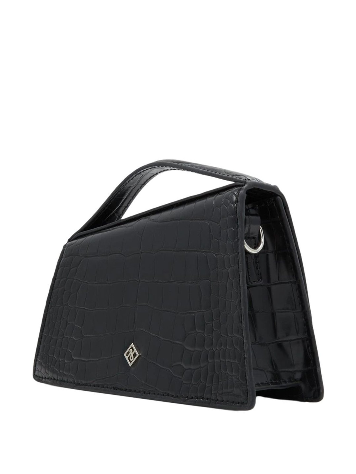 Call It Spring Black Textured Small Handbag
