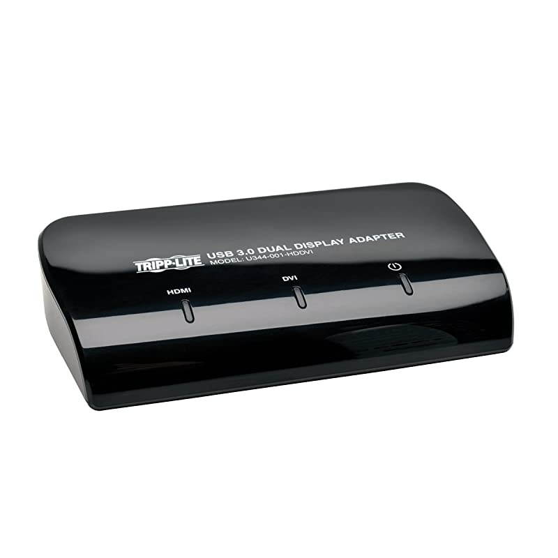 USB to DVI and HDMI Dual Monitor Video Display Adapter, USB 3.0 SuperSpeed (U344-001-HDDVI)