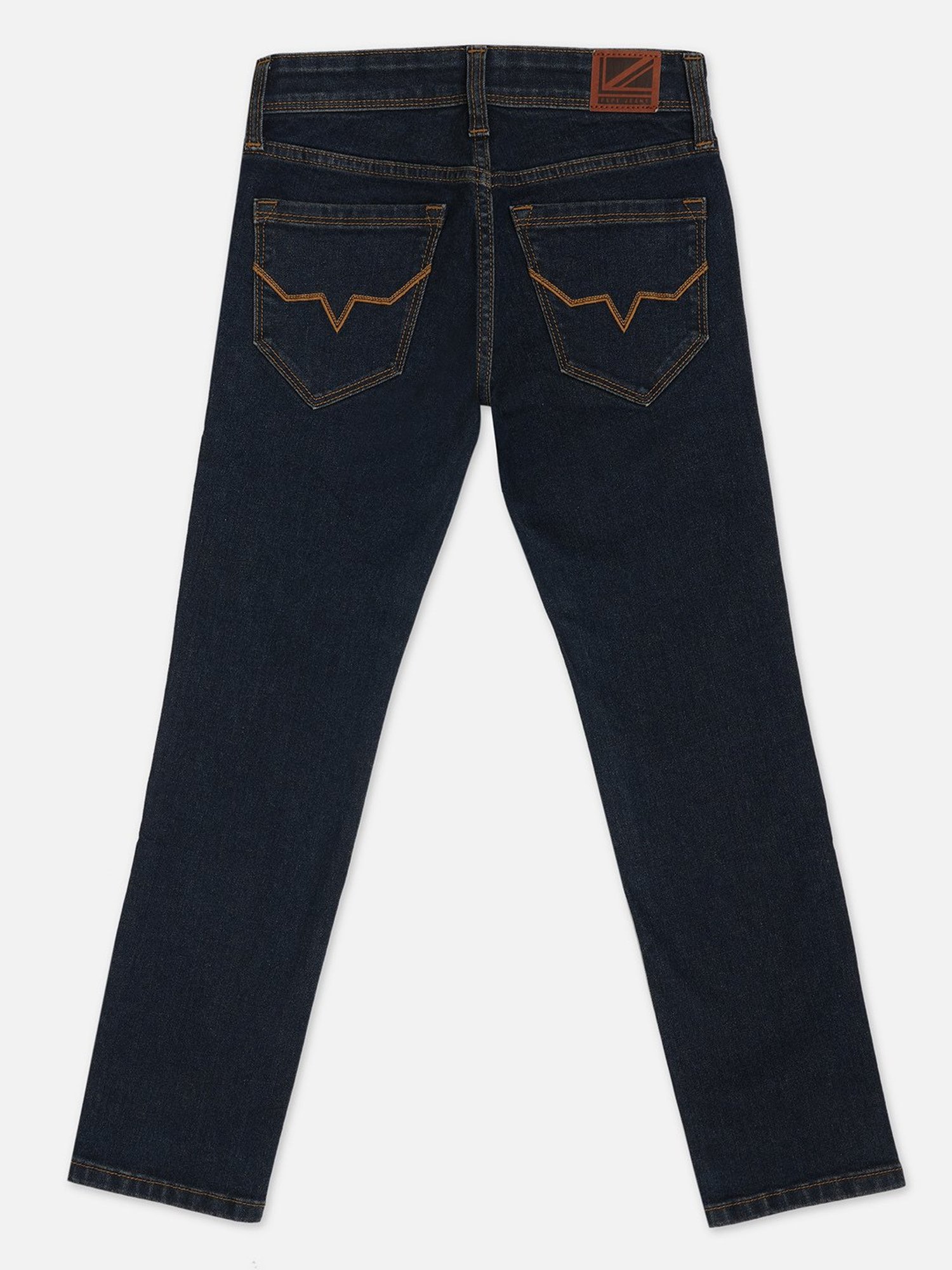 Pepe Jeans Boys Dark Blue Solid Jeans