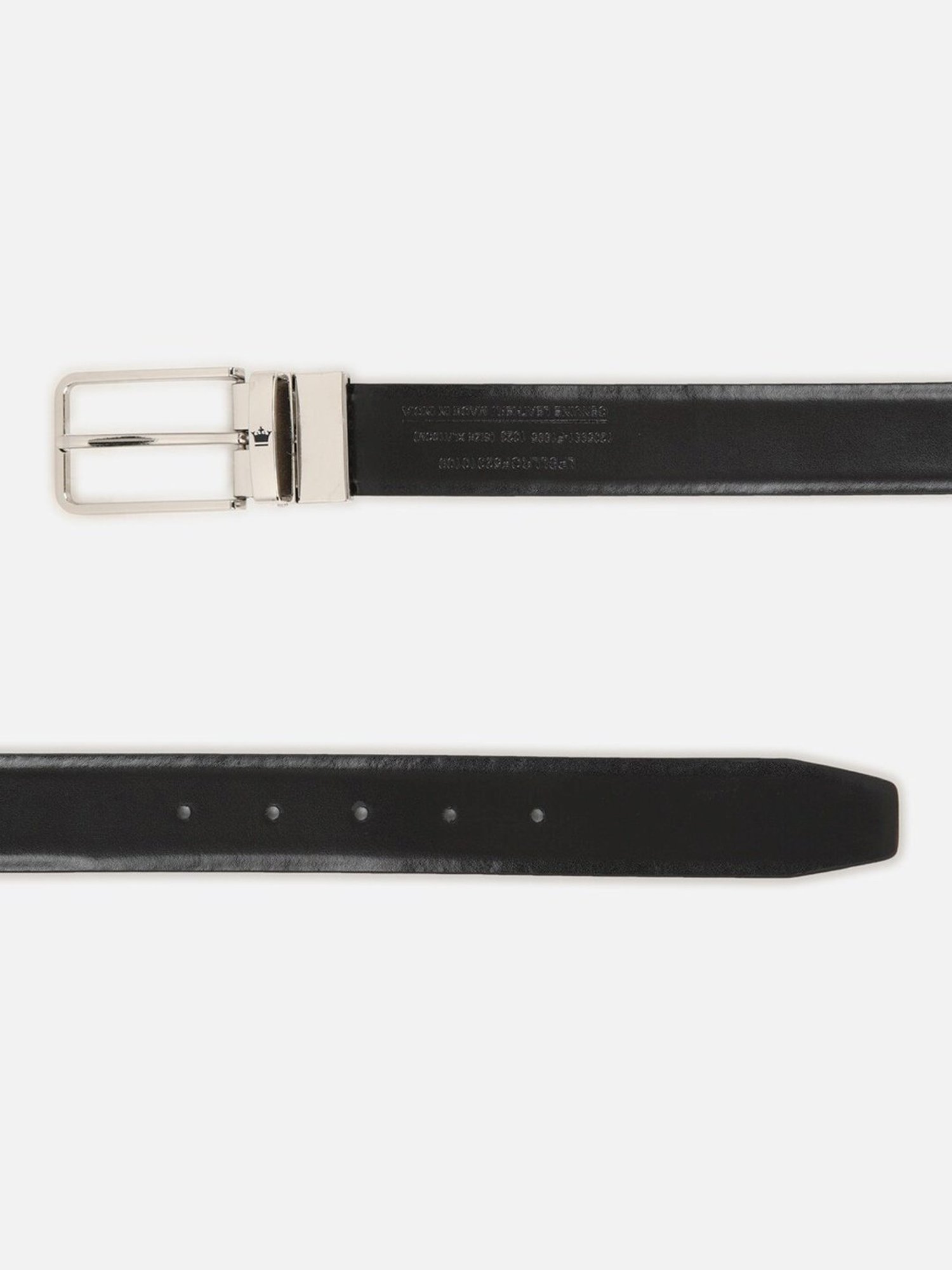 Louis Philippe Brown Leather Solid Reversible Belt