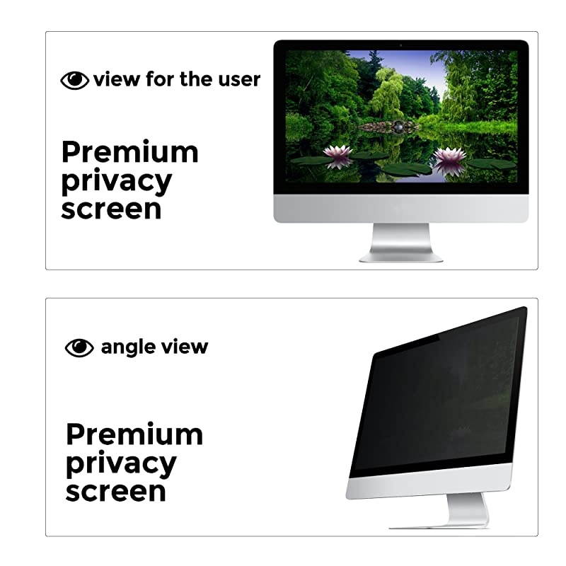 inch Computer Privacy Screen Filter for 169 Widescreen Monitor Premium Quality AntiGlare Computer Screen Cover AntiScratch UV and Blue Light Screen Protector