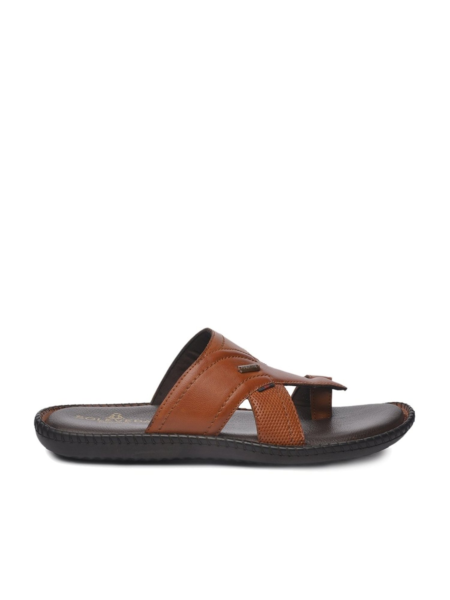 Soleveda by Buckaroo Men's SENNET Tan Toe Ring Sandals