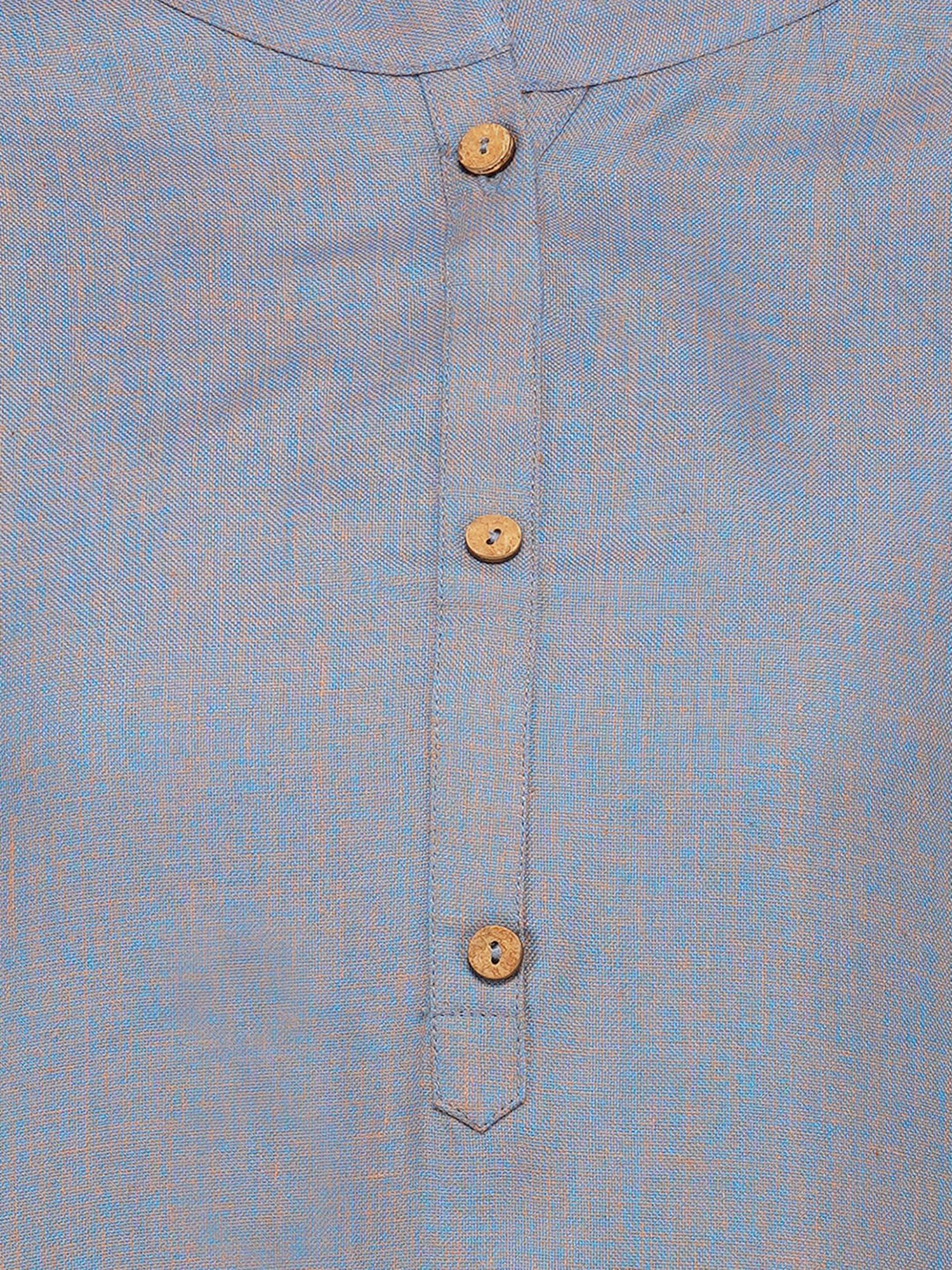 Paislei Grey Rayon Kurta