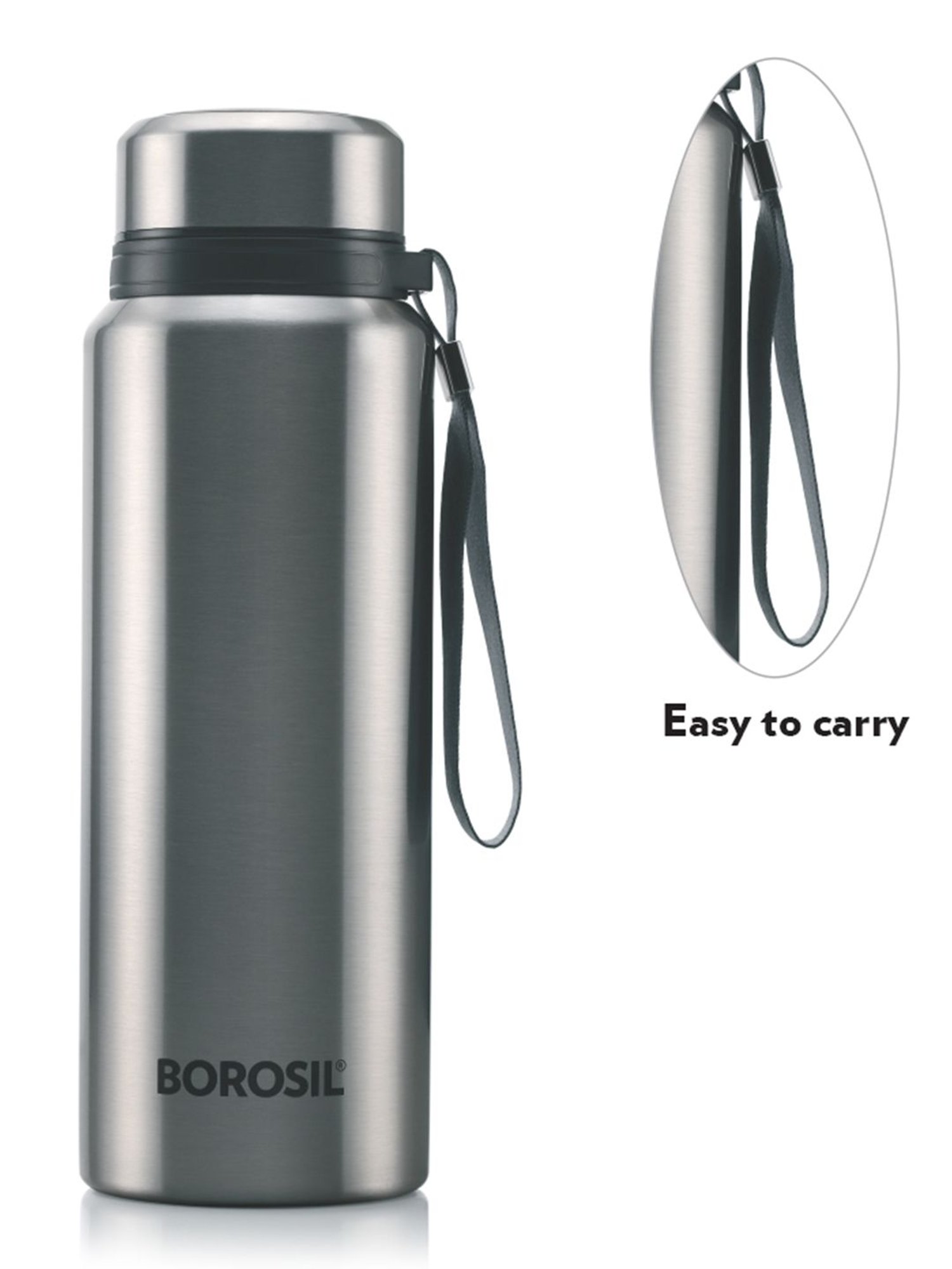 Milton Silver Stainless Steel Thermal Flask (1000 ml) - Set of 1