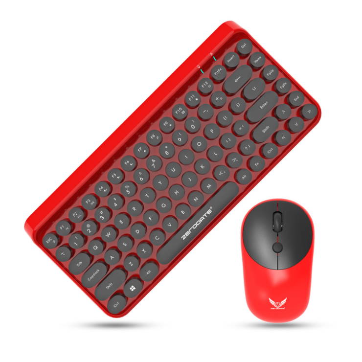 Round Cap 2.4G Wireless Keyboard and Mouse Set 3 Files DPI Adjustable
