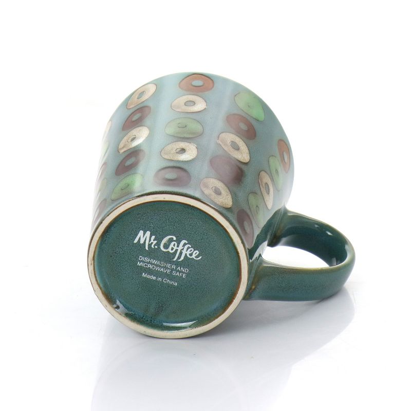 Mr. Coffee 4 Piece 13 Ounce Mug Set in Assorted Colors