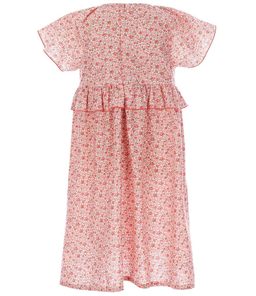 Edgehill Collection Little Girls 2T-6X Printed Floral A-Line Dress