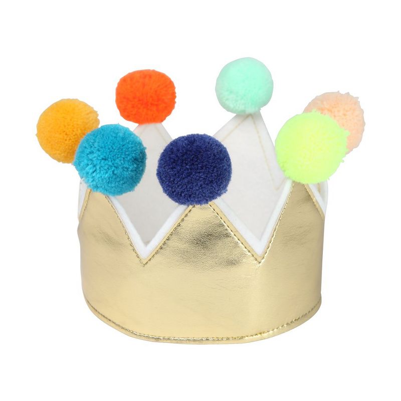 Meri Meri - Pompom Dress Up Crown - Costume Headwear - 1ct