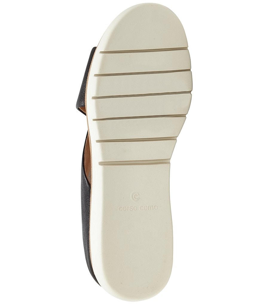 CC Corso Como Bilanka Leather Platform Wedge Sandals