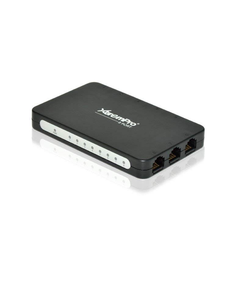 XtremPro 61026 8-Port USB Powered 10-100Mbps Ethernet RJ45 Network Switch Hub