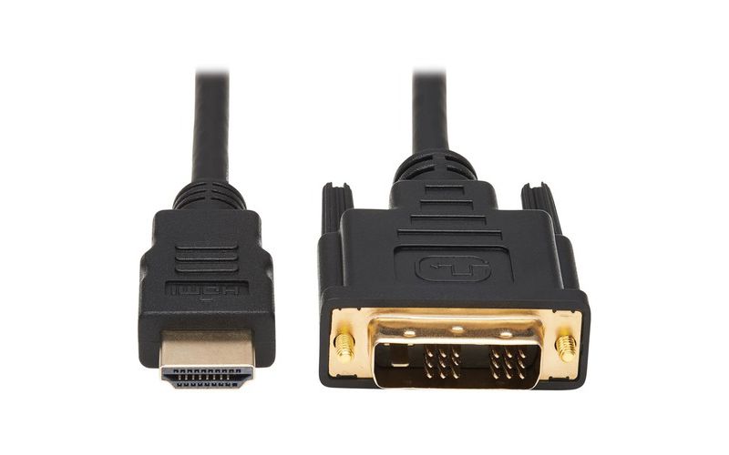 Tripp Lite P566AB-006 HDMI-to-DVI Antibacterial Cable, M/M, Black, 6 ft