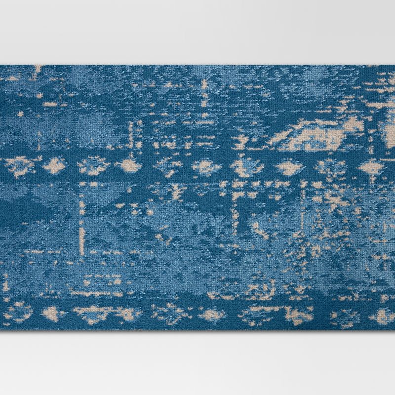 4'X6' Medallion Roma Overdyed Woven Area Rug Blue - Threshold™