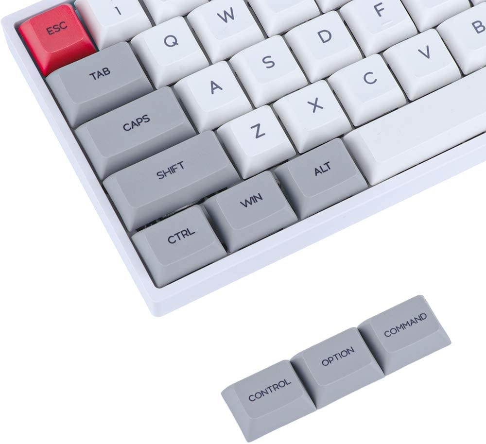 EPOMAKER SK66 60% Keys Wired Gateron Optical Mechanical Gaming Keyboard with RGB Backlight and PBT Heat Sublimation Keycaps (Gateron Optical Brown, Grey White)