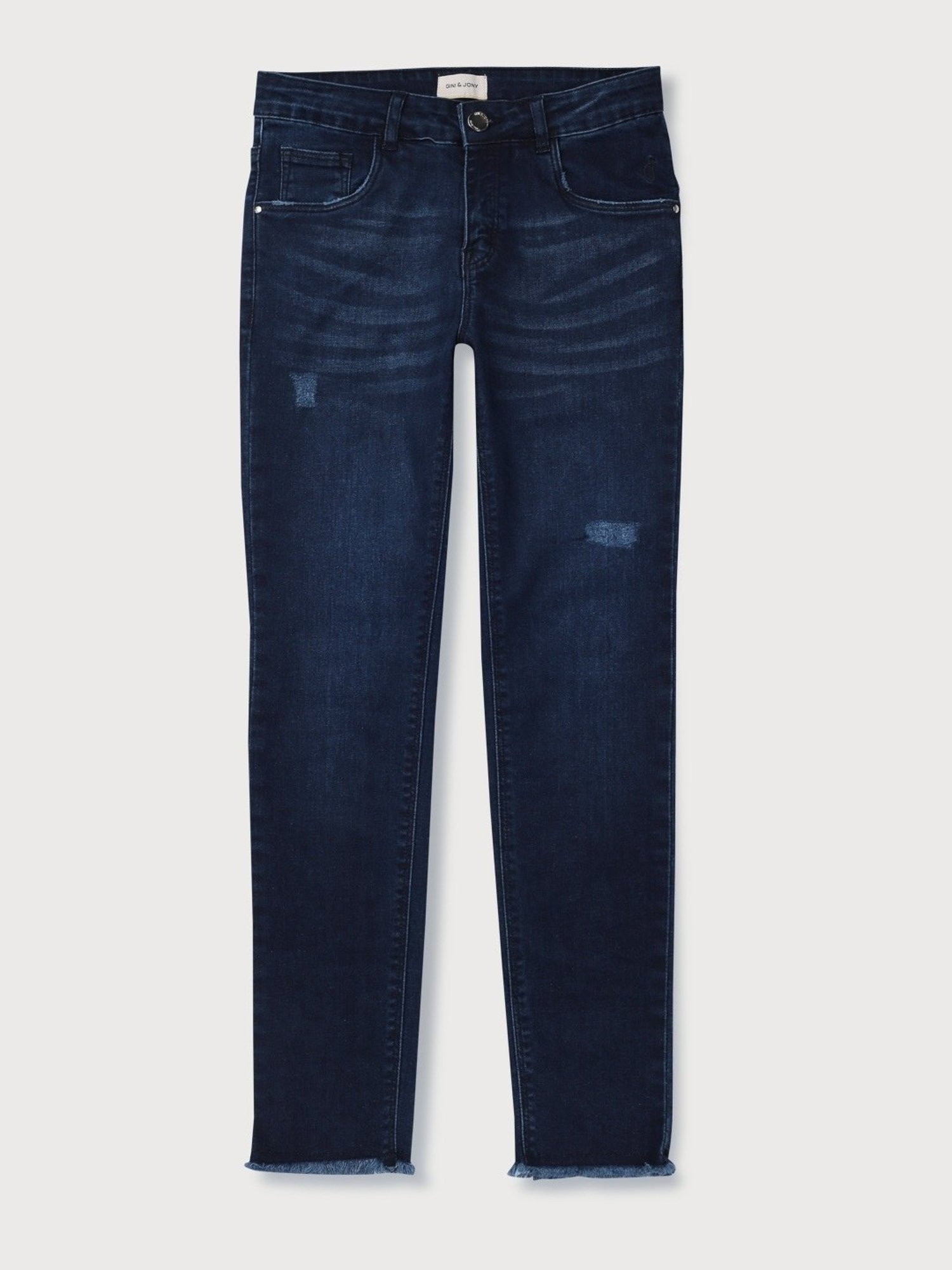 GJ baby Girls Blue Washed Jeans