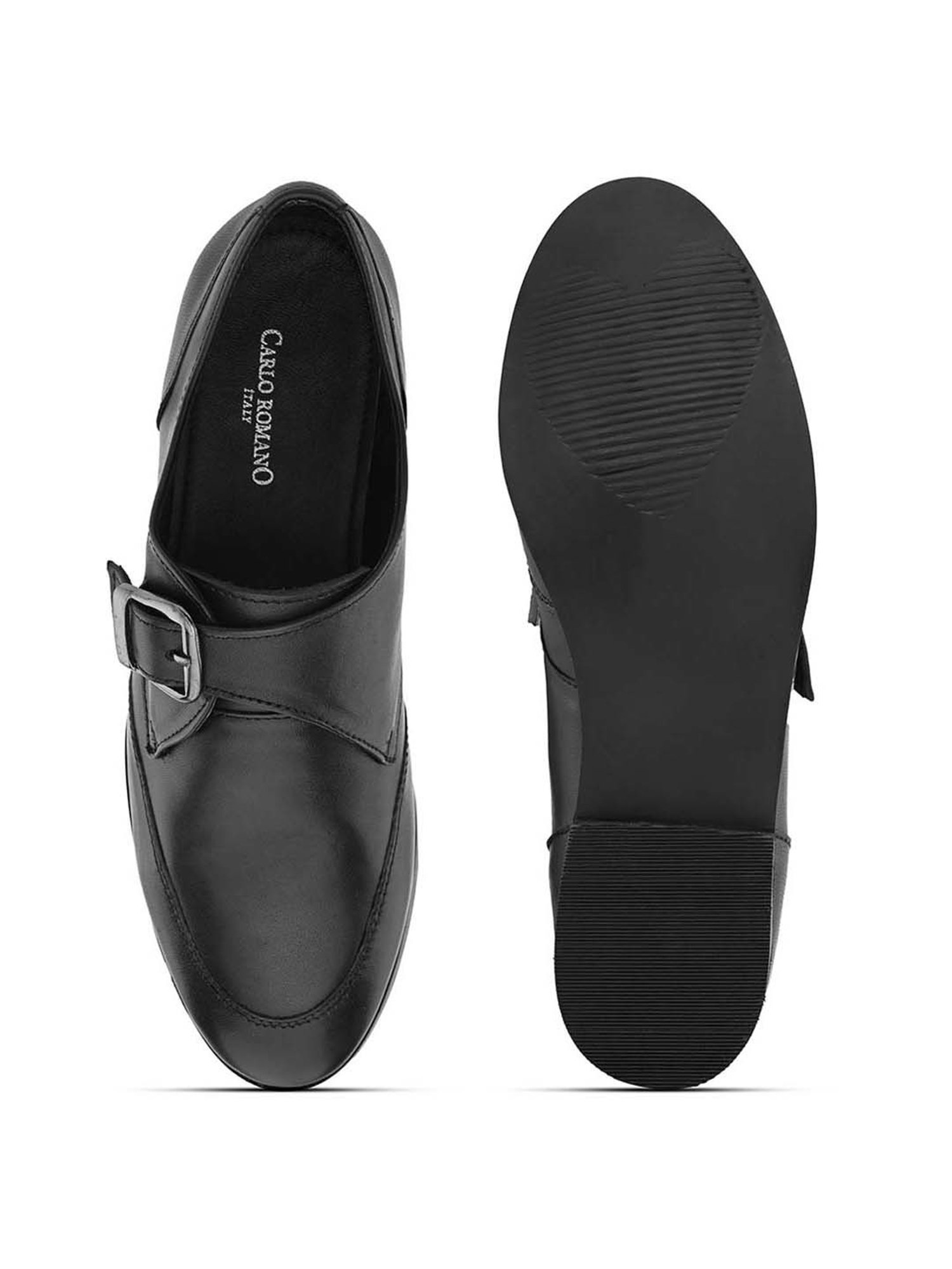 Carlo Romano Women's Black Monk Shoes