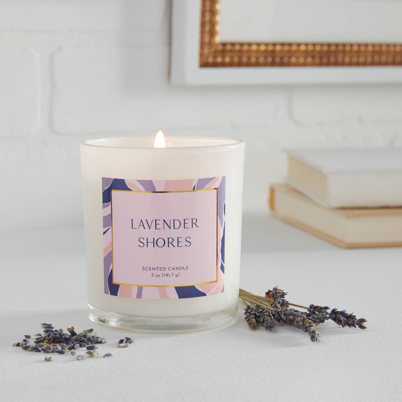 5oz Glass Jar Lavender Shores Candle - Opalhouse™