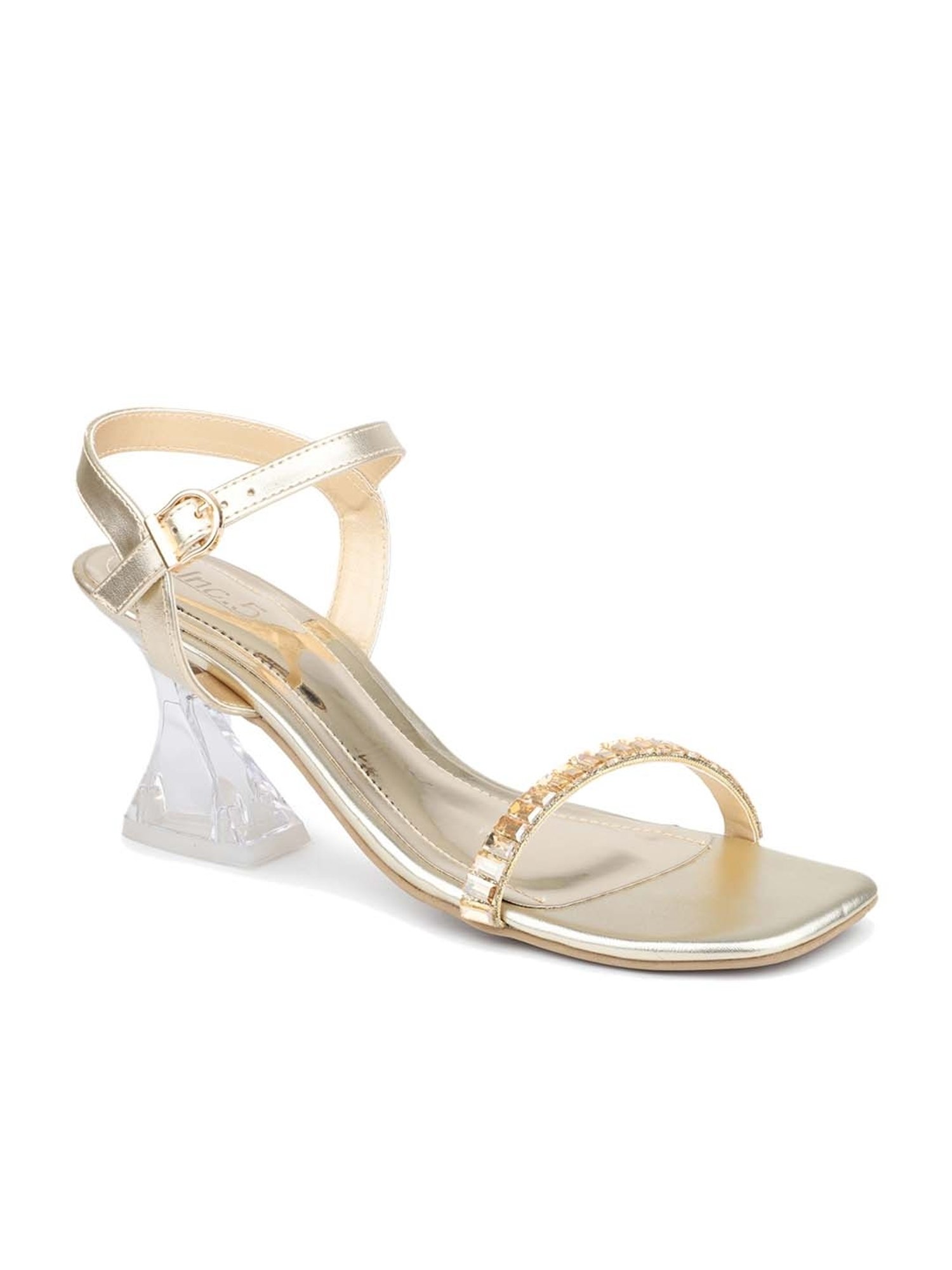 Inc.5 Women's Golden Ankle Strap Sandals