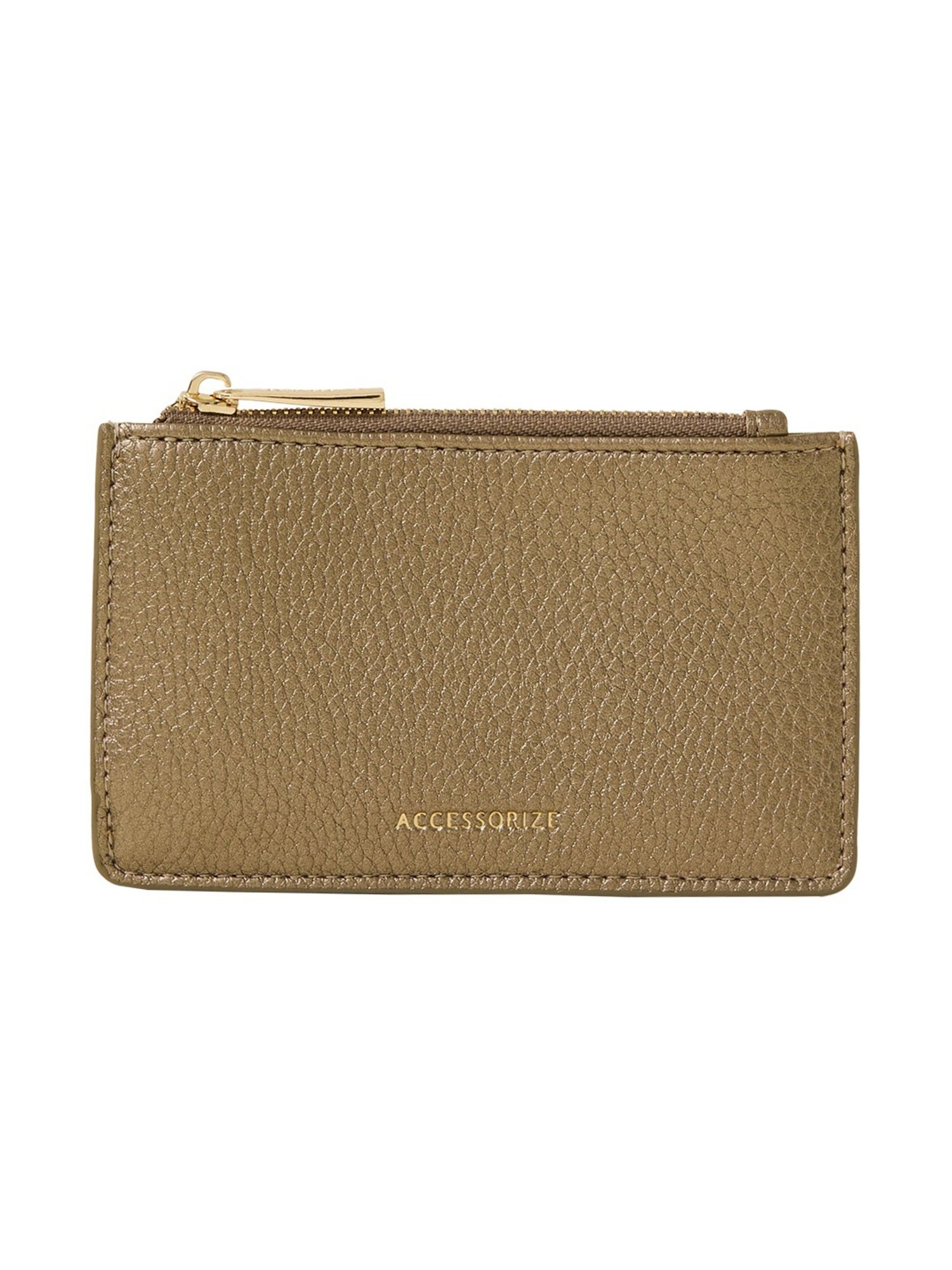 Accessorize London Brown Solid Card Holder