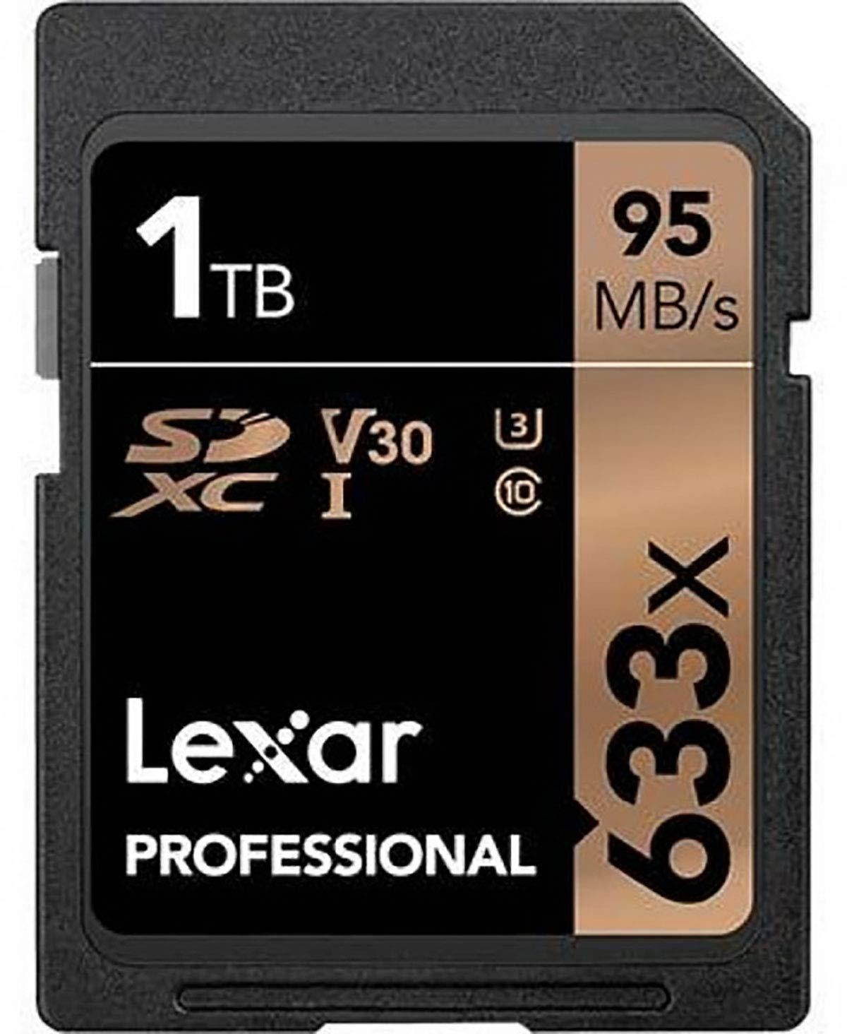 10 PACK - Lexar 1TB SDXC Professional 633x UHS-1 U3 SD XC Memory Card LSD1TCB633 LOT OF 10 with MemoryMarket USB 3.0 Dual Slot Card Reader