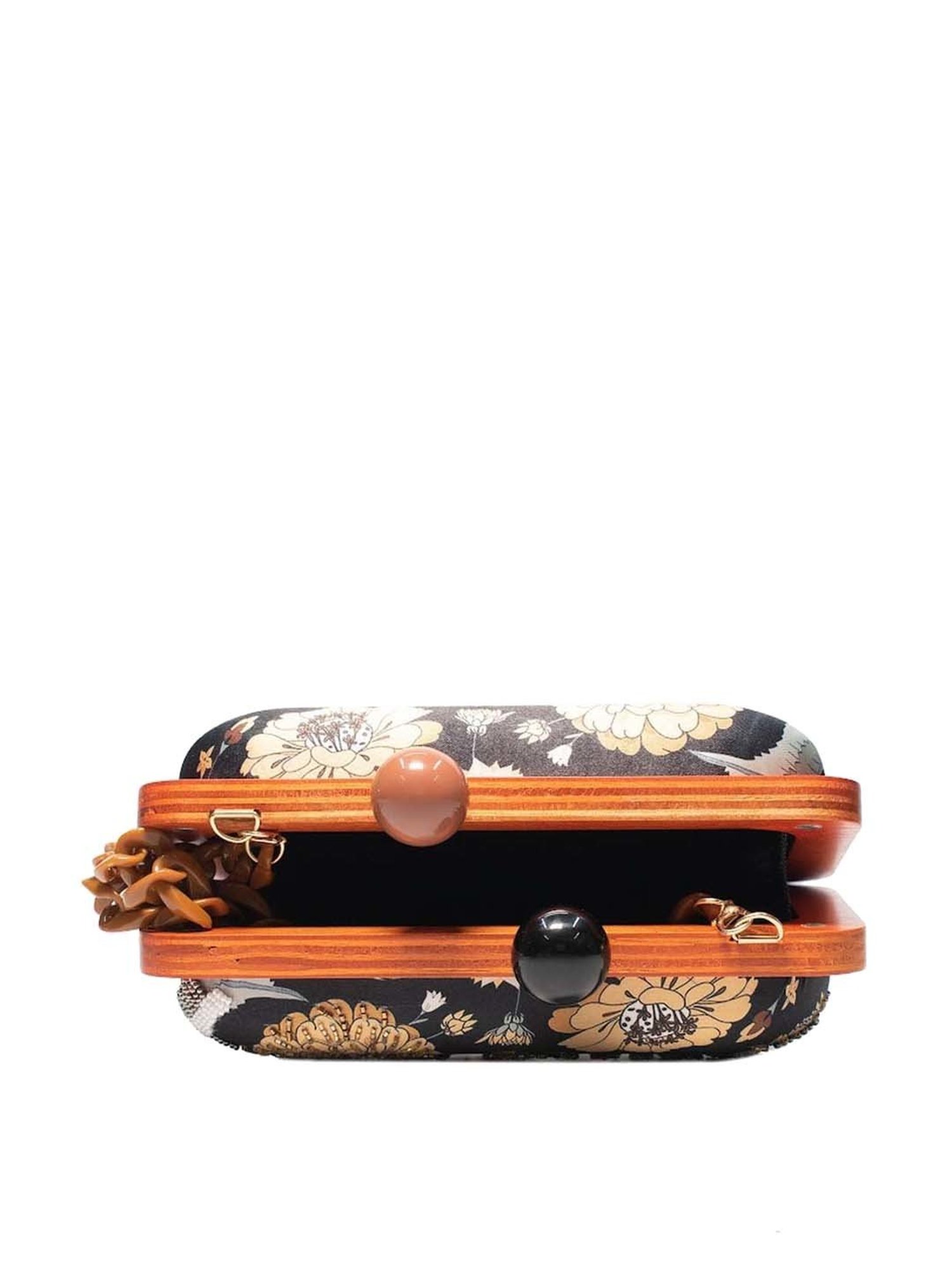 Sugarcrush Black Printed Clutch