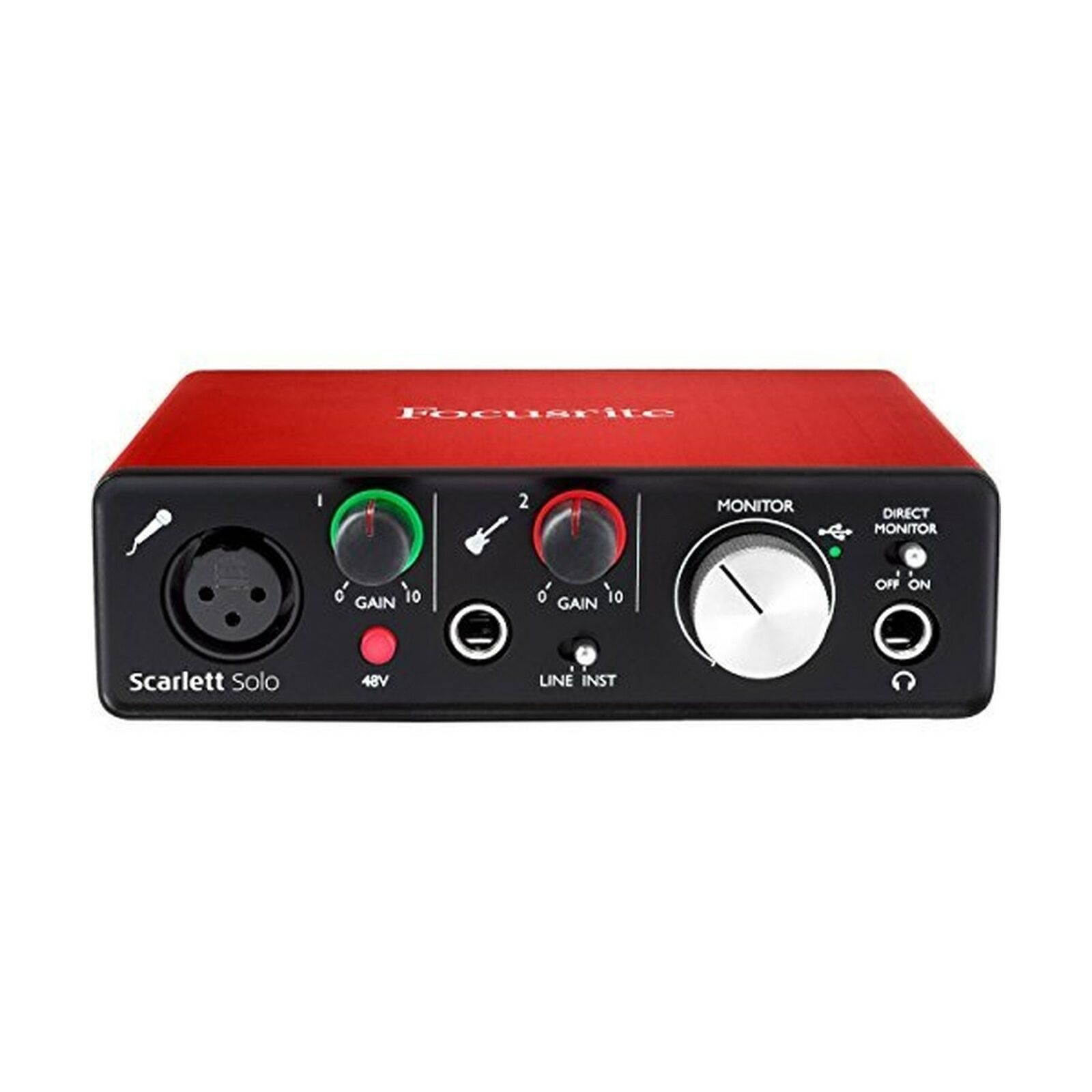 Focusrite Scarlett Solo USB Audio Interface (3rd Generation) + Samson SR360 O...