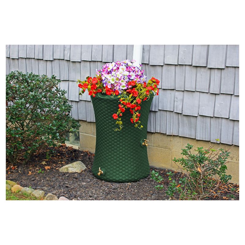Impressions Nantucket 50 Gallon Rain Saver - Green - Good Ideas