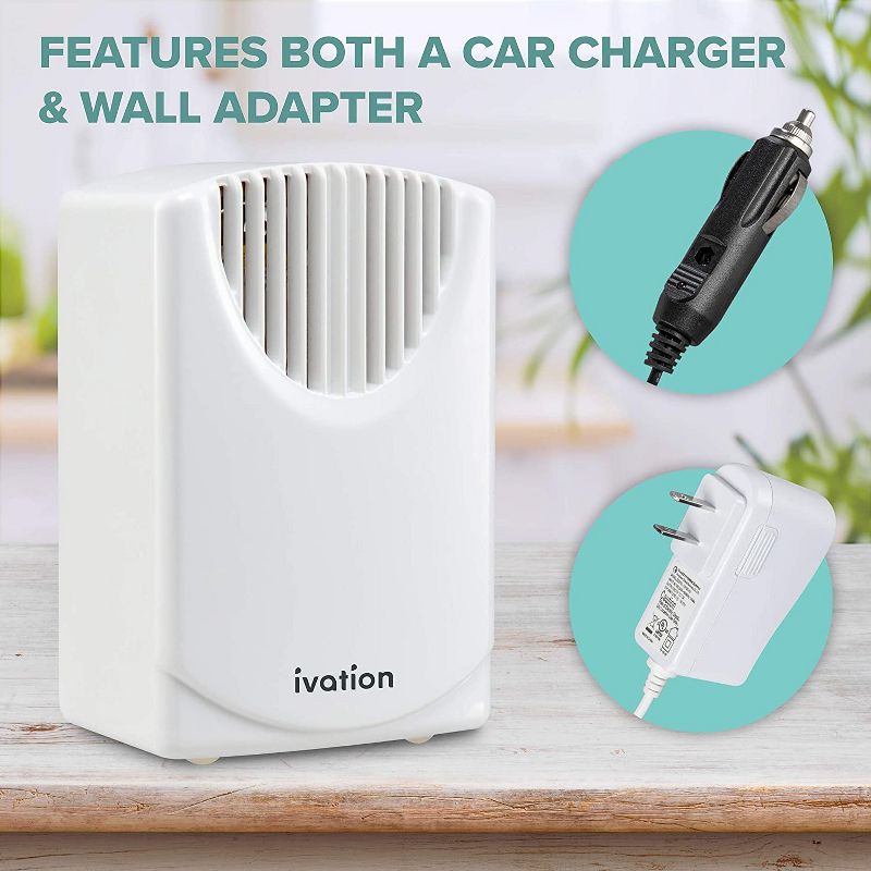 Ivation Ozone & Plasma Generator 300 MG/H Air Purifier for Car