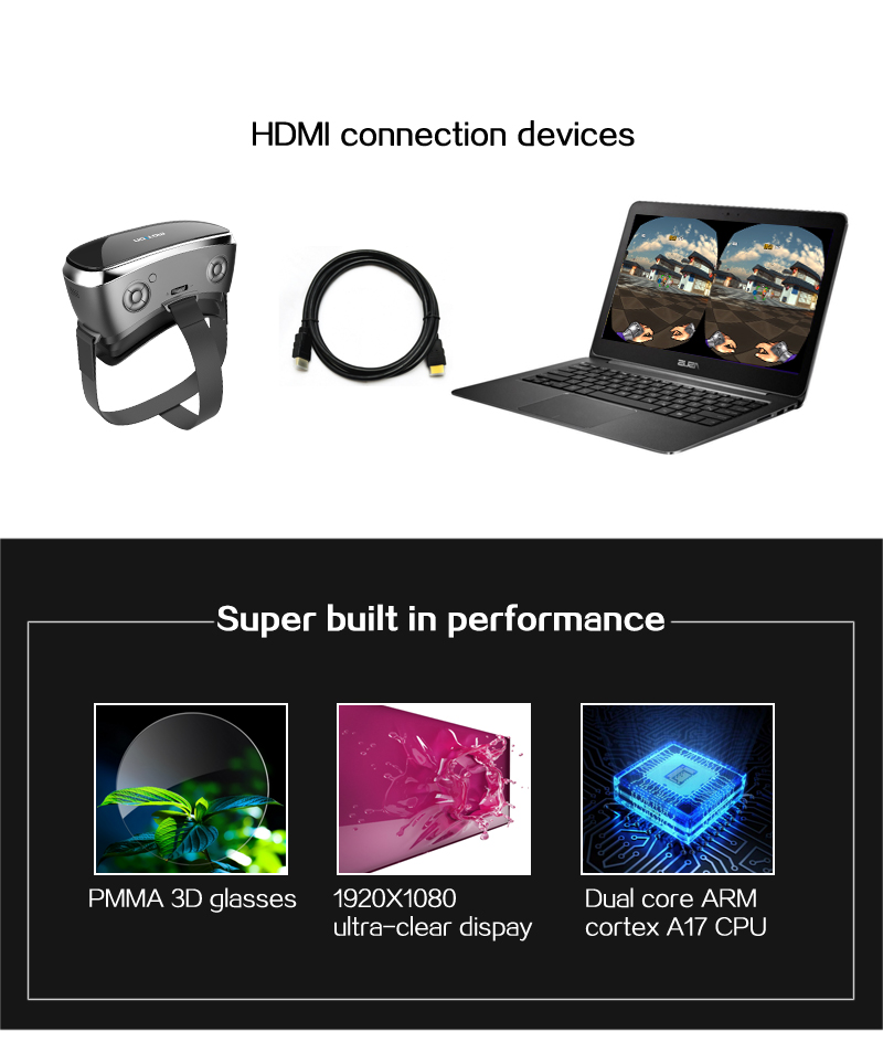 Andoer Virtual Reality Glasses 3D VR Box Glasses Headset Universal for Android iOS Windows Smart Phones with 4.7 to 6.0 Inches