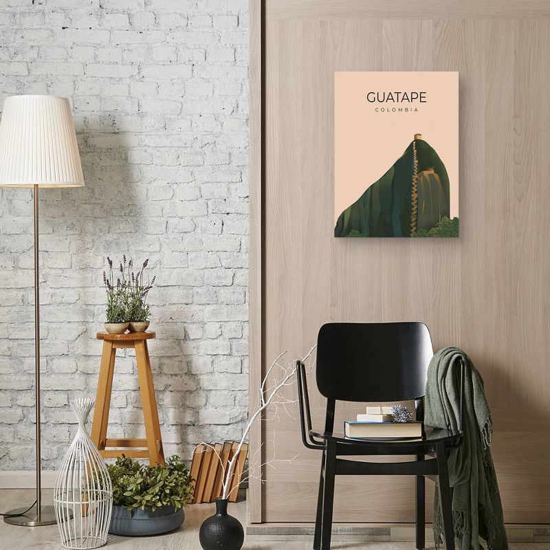 18" x 24" Guatape Columbia by Omar Escalante Canvas Art Print - Masterpiece Art Gallery