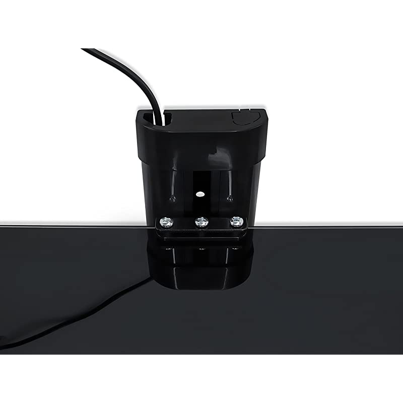 MI891 Floating Wall Mounted Shelf Bracket Stand for AV Receiver Component Cable Box Playstation4 Xbox1 DVD Player Projector 176 Lbs Capacity 1 Shelf Tinted Tempered Glass Black