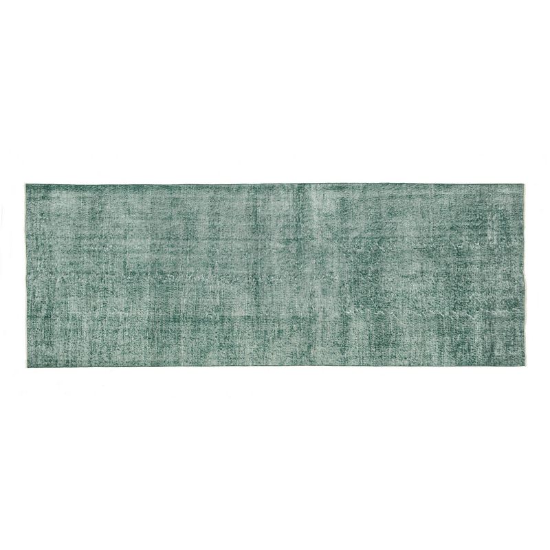 4'7"x12'3" Vintage One-of-a-Kind Bui Rug Green - Revival Rugs