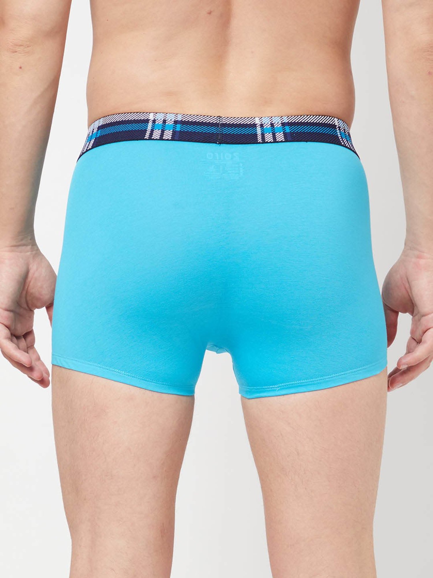Zoiro Navy & Atoll Blue Regular Fit Trunks - Pack Of 2