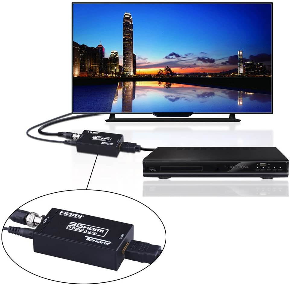 SDI to HDMI Converter Adapter Mini 3G HD Sdi Hdmi Adapter for SD-SDI, HD-SDI and 3G-SDI Signals