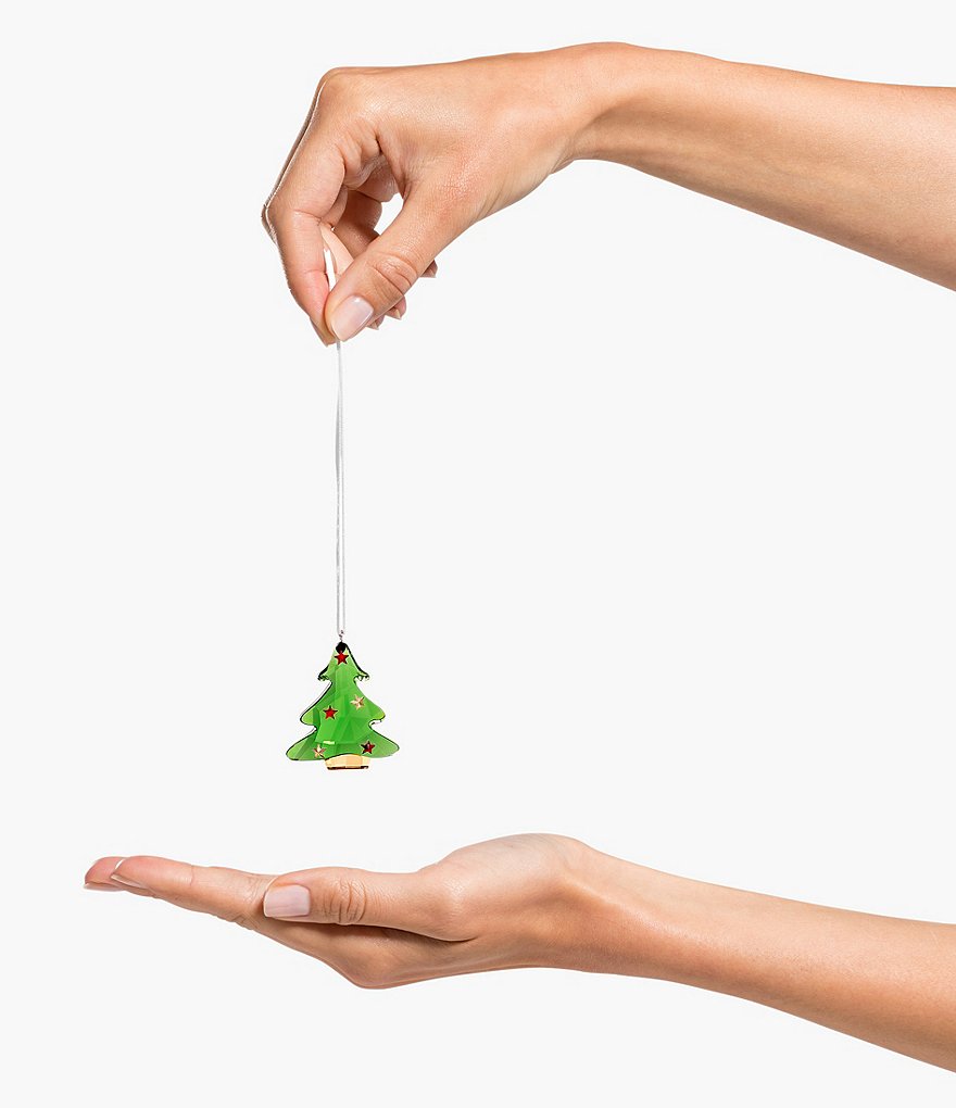 Swarovski Crystal Green Christmas Tree Ornament