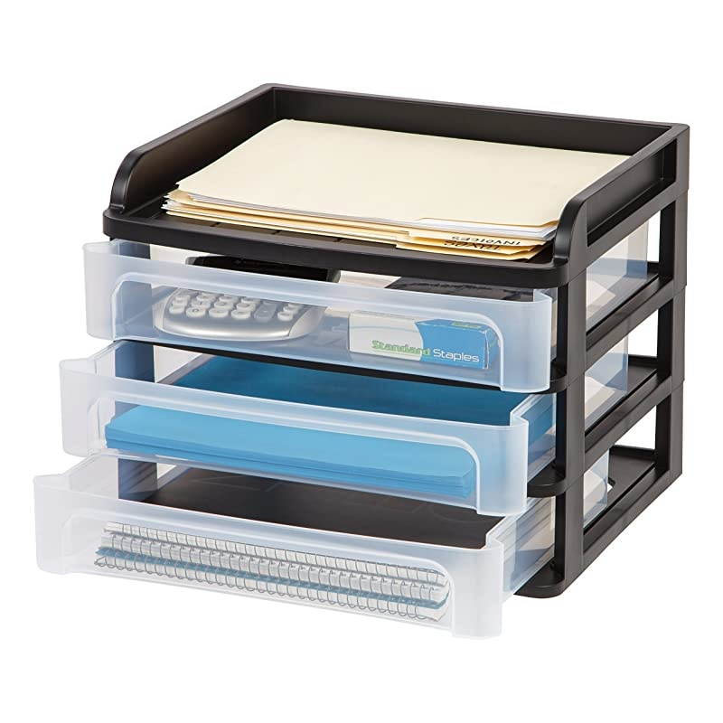 DDSM3 Medium Desktop Drawer System Black