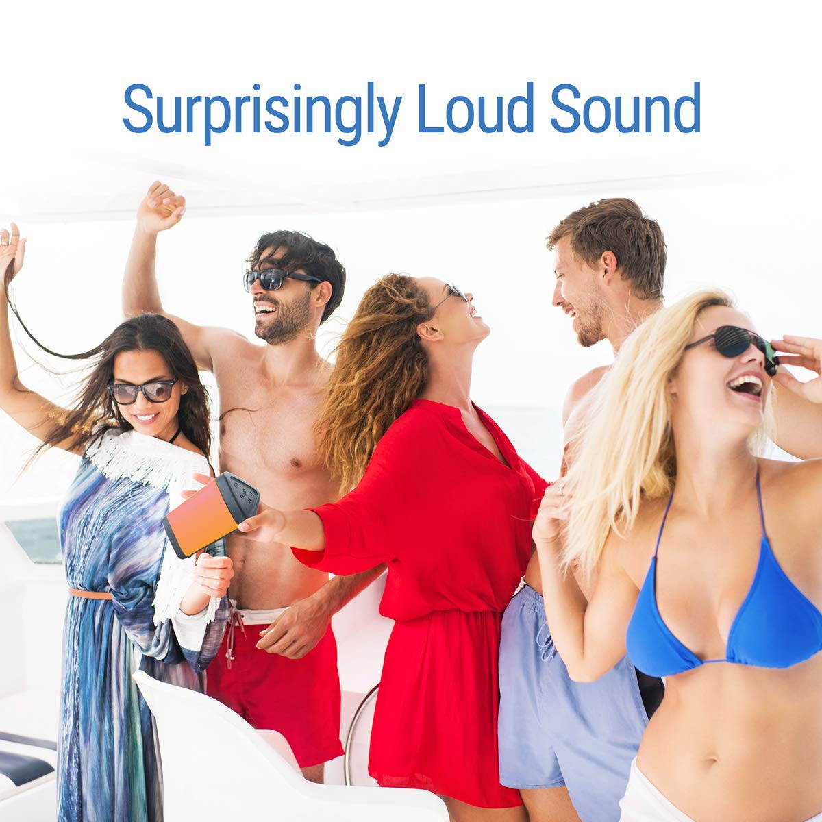 OontZ Angle 3 Bluetooth Speaker IPX5 Water Resistant (Black) by Cambridge SoundWorks