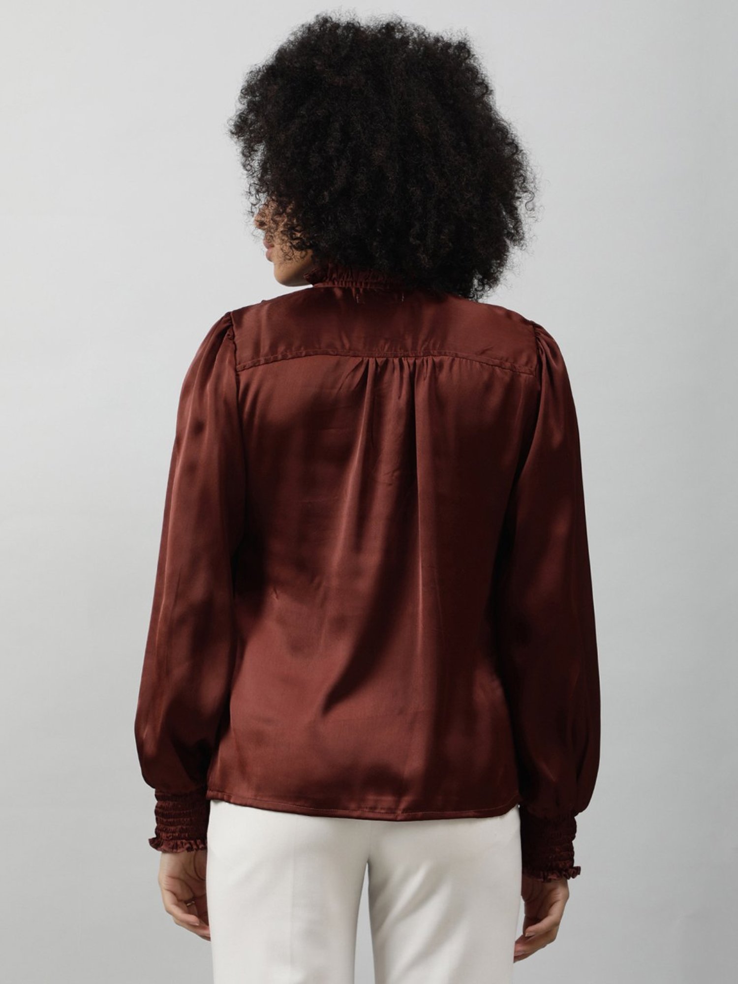 PURYS Brown Relaxed Fit Top