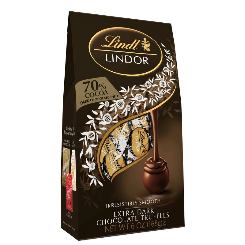 Lindt 70% Cocoa Extra Dark Chocolate Truffles - 6oz