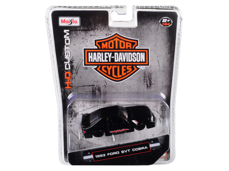 2021 Ford Bronco Badlands Orange and Black "Harley Davidson" "H-D Custom" Series 1/24 Diecast Model Car by Maisto