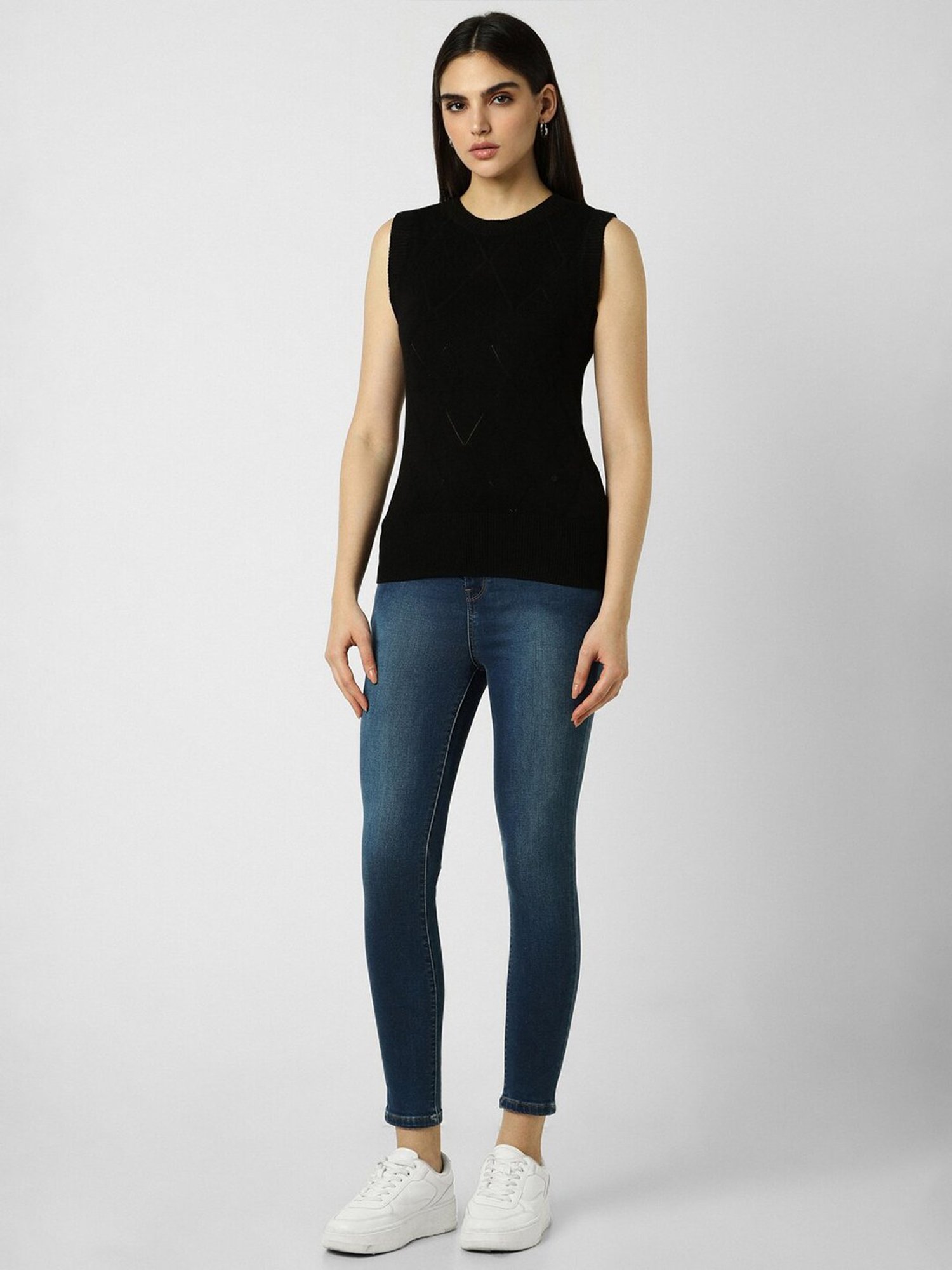 Van Heusen Black Regular Fit Top