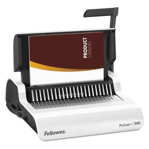 Fellowes Inc. Pulsar Manual Comb Binding System, White Pulsar Manual Comb Binding System