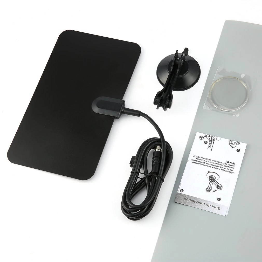 Newest  Digital Indoor TV Antenna HD Flat Design High Gain HD TV DTV Box 54MHz-860MHz Hot Promotion